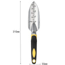 3-Piece Yellow Gardening Tool Set - Heavy Duty Aluminum Alloy with Bonus Claw Gardening Gloves - Rust Resistant Hand Trowel, Cultivator and Transplanter for Planting, Digging and Weeding