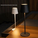 LED High-Foot Table Lamp with Touch Control - Rechargeable Dimmable Bedside Night Light for Bedroom & Living Room - Perfect Gift for Women(White with a rounded base)