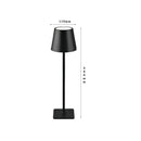 LED High-Foot Table Lamp with Touch Control - Rechargeable Dimmable Bedside Night Light for Bedroom & Living Room - Perfect Gift for Women(Black square base)