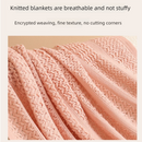 Beige Elegant Openwork Knitted Throw Blanket with Tassels - 127x180cm Large Decorative Soft Sofa Blanket for Living Room & Bedroom - Breathable Cozy Cover for Travel & Office Nap