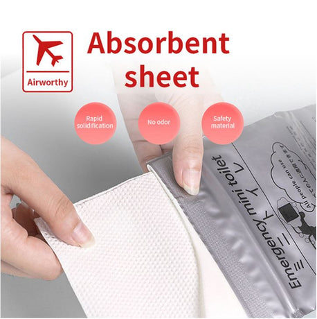 8PCS Leak-Proof & Odorless Motion Sickness Bags and Emergency Urine Bags - Unisex Portable Travel Potty for Car Road Trips & Camping