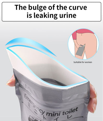 8PCS Leak-Proof & Odorless Motion Sickness Bags and Emergency Urine Bags - Unisex Portable Travel Potty for Car Road Trips & Camping