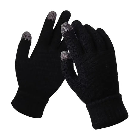 3-in-1 Grey Winter Windproof and Thermal Sport Gear - Fleece Balaclava Hood, Touchscreen Gloves & Insulated Socks