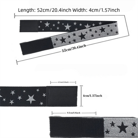 Adjustable Elastic Headband & Wig Grip Band - Comfortable and Seamless Edge Fixer for Wigs and Frontals (Black + Pink)