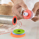 Adjustable Stainless Steel Rolling Pin with 4 Precise Thickness Rings & Clear Measurement Markings