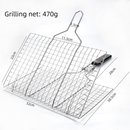 180° Foldable Stainless Steel BBQ Grilling Net Basket with Storage Bag & Secure Lock - Fish, Chicken Wings & Vegetable Barbecue Mesh Clip
