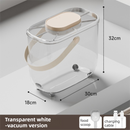 10L Smart Vacuum Pet Food Storage Container - Moisture & Insect Proof, Constant Pressure Paws-Keep-Fresh(Transparent White)
