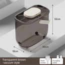 10L Smart Vacuum Pet Food Storage Container - Moisture & Insect Proof, Constant Pressure Paws-Keep-Fresh(Transparent Brown)