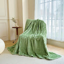 Purple 230 x 200 CM Ultra-Soft Faux Rabbit Fur Plush Sofa Cushion & Bedding Blanket - Luxury Double-Sided Thickened Winter Fleece