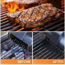 3-in-1 Gold Cordless Electric Grill Cleaner Built-in LED & USB Charging - Waterproof High Power BBQ Cleaning Brush with 2-Speed Setting