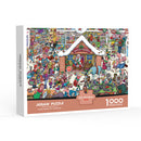 1000-Piece Large Jigsaw Puzzles with 70x50CM Display (Christmas Store Theme) - 6 LetterAlphabetical Zone Partitioning, Stress-Relief Educational Toy for Teens & Adults