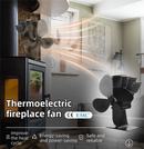 Mini Heat-Powered Fireplace Fan - Eco-Friendly and Self-Powered Silent Thermal Air Circulation Fan for Home Heating (No Electricity)