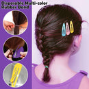 2000PCS Candy Macaron Soft Elastic Hair Ties (32-Color) + 11PCS Hair Styling Tools Set with Storage Case for Toddlers & Girls