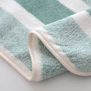 8-Piece Blue Luxury Coral Fleece Towel & Bath Sheet Set - Ultra-Soft High-Density Absorbent Towels Complete Bundle