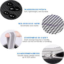 Blue Waterproof Travel Compression Packing Cube Set of 5 Sizes with Carry Handles - 50% Space Saving Breathable Nylon Luggage Organizer