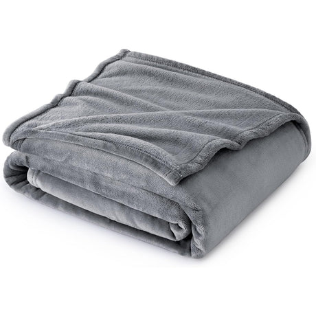 Premium Soft Flannel Fleece Blanket (Extra Large 200 x 230 CM) - Lightweight Plush Throw for Sofa, Bed & Travel, Pet Friendly & Machine Washable