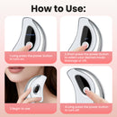 Portable Smart LCD Electric Gua Sha Face Massager - 45°C Constant Hot Compresss & Dual Mode Vibration Facial Lifting Beauty Device