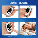White Smart EMS Sleep Aid Device with Digital Display & 20 Intensity Levels - Wearable Dual Mode Physical Sleep Aid Instrument