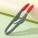 4-Pack Grey Pet Eye Cleaning Brushes with Precisice Tweezer - Silicone Soft-Tip Tear Stain & Eye Crust Cleaner, Safe for Dogs and Cats