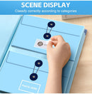 In Case I Go Missing Blue High-Capacity Emergency Information Binder - Heavy Duty Expanding File Organizer and Document Safety Folder