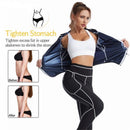 2XL Size Black and Silver Women's Workout Sauna Sweat Suit Set: Long Sleeve & Leggings - High Elasticity Compression Shapewear for Weight Loss & Yoga