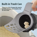 3-in-1 Handheld Cat Litter Scoop with Waste Bin & Bag Dispenser - One-Way Litter Sifting & Disposal Tool, Detachable and Efficient Cleaning