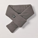 Grey USB Powered Graphene Rapid Heated Scarf - 80 x 10 CM Washable Winter Thermal Wrap with 3-Level Temp for Cervical Support & Pain Relief