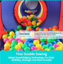 4-in-1 Kids' Pop-Up Foldable Play Tent & Adventure Tunnel Set - Giant Indoor/Outdoor Playpark with Ball Pit & Basketball Hoop