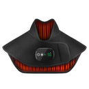 Black Wireless Large Coverage Heated Shoulder & Neck Wrap - TypeC Rechargeable Thermal Therapy Shawl with 4 Temp Levels & 5 Timers