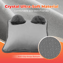 Grey Portable Versatile USB Electric Foot Warmer + Heated Seat Pad Set with 4 Temp Levels & 4 Auto-Shutoff Timer - Soft Fleece Washable Heating Mat