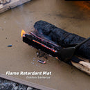 104 x 80 CM XXL Size Fireproof Outdoor Mat with Storage Bag - Silicone Coated Heat Resistant, Fire Pit Protector & BBQ Table Heat Shield
