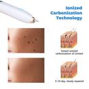 White USB Powered Physical Mole Removal Pen with LCD Display, 7 Needles & 9-Levels Adjustable Intensity - Professional Skin Tag and Dark Spot Remover