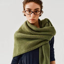 Black Retro Wool Blend 190x70cm Knitted Triangle Scarf - Multifunction Warm Shawl Wrap with Elegant Minimalist Design for Fall Winter Versatile Styling