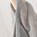 3-in-1 Envelope Folding Travel Blanket / Pillow / Wearable Snap-on Shawl - Soft Thickened 230GSM Flannel Nap Blanket for Airplane, Office and Home, Space Saving & Machine Washable, Coffee 40 x 60 inch