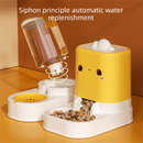 Green  Cat & Dog Automatic Feeder & Waterer Set – 2-in-1 Dry & Wet Separation Station with 2200ml Food & 1000ml Water Capacity