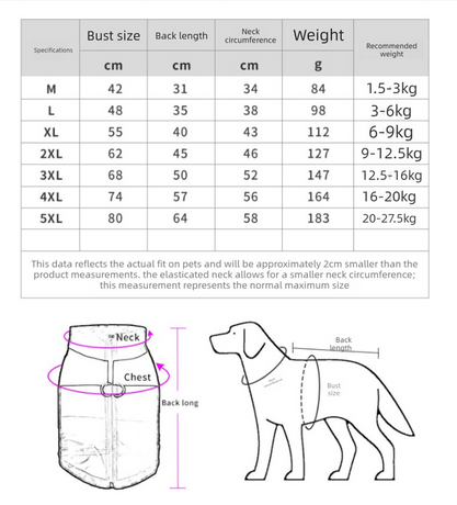 Yellow  M  Size  Dog Clothing — Warm, Thickened Cotton Jacket for Autumn & Winter; Waterproof Pet Vest — Reflective Safety Design, Leash-Compatible