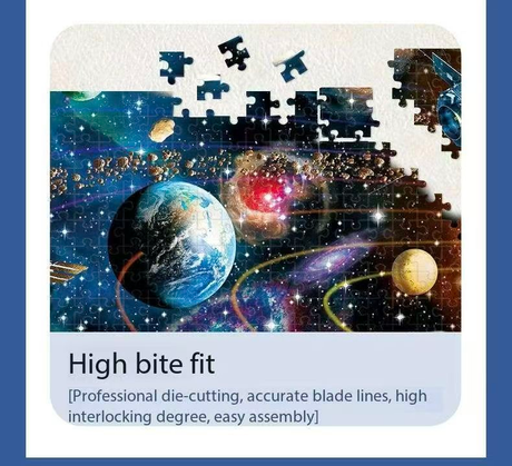 2 PCS 1000 Piece Jigsaw Puzzle for Adults - Animal & Landscape Art Design, Stress Relief Brain Game - Premium Quality Paper Puzzle for Teens Adults Ages 14+ 【Space+home】