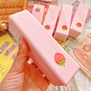 Strawberry Super Wet Soft Milk Bar Squishy Toy, Slow Rising PU Stress Relief Squeeze Stick, Ultra Soft Finger Sucking Decompression Toy,  Fidget Sensory Toy for Kids Adults Ages 6+