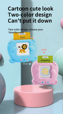Blue Bear Talking  Cards Educational Toy for Toddlers 112 Cards Audible Preschool Learning Machine Early Childhood Development Interactive Reading Cards with Rechargeable Battery ABS Material