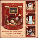 DIY Book Nook Kit Book Theater 3D Wooden Puzzle Miniature Dollhouse Bookshelf Insert with LED Light, 222 Pieces Bookend Decor for Adults Teens, Creative Gift for Book Lovers