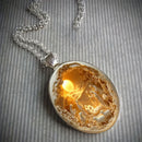 3D Nativity Scene Necklace-  Oval Pendant, Jesus Birth Christmas Easter Gift for Women Men, Zinc Alloy Chain Necklace