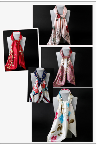 Pink Leopard Print Chain Pattern Elegant 90x90cm Satin Silk Scarf for Women - Double-Sided Printed Square Headscarf Shawl Wrap - Lightweight Versatile Fashion Accessory for Mother's Day Gift