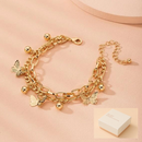 Aureate Butterfly Charm Layered Chain Bracelet - Gold and Silver Alloy Finish - Adjustable Double Strand Design, Lightweight Everyday Wear, Gift Ready，Gift Box Set