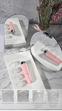 Green Electric Eye Massager Pen - Vibration Massage Wand for Eye Area, Face, and Neck - Battery Operated Skincare Tool（Batteries not included）, Compact Daily Use, Gift Ready