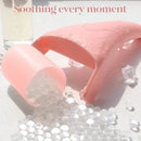 2-piece Pink Face Ice Roller with Gel Cooling Head and Gua Sha Board- Reusable PP and Gel Cold Massage Tool for De-Puffing, Soothing, and Refreshing Skin, Easy to Freeze, Comfortable Grip, Daily Skincare Essential