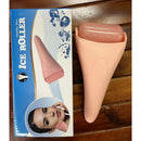 Pink Face Ice Roller with Gel Cooling Head- Reusable PP and Gel Cold Massage Tool for De-Puffing, Soothing, and Refreshing Skin, Easy to Freeze, Comfortable Grip, Daily Skincare Essential