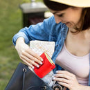 Green Cash Wrap Wallet - Compact Snap Closure Card and Bill Holder, Slim Design for Quick Access, Lightweight Everyday Carry, Unisex Travel Friendly Accessory