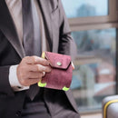 Green Cash Wrap Wallet - Compact Snap Closure Card and Bill Holder, Slim Design for Quick Access, Lightweight Everyday Carry, Unisex Travel Friendly Accessory