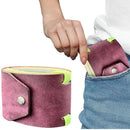 Green Cash Wrap Wallet - Compact Snap Closure Card and Bill Holder, Slim Design for Quick Access, Lightweight Everyday Carry, Unisex Travel Friendly Accessory