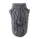 Black L size Cosy Cable Knit Dog Jumper -  Warm Winter Pet Clothing, Soft High Neck Design, Small to Medium Dogs, Easy Wear Pullover Style, Ideal for Chilly Evenings and Outdoor Walks